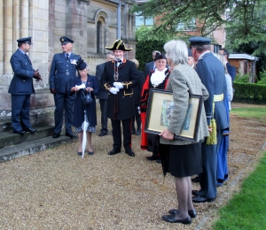Dignitaries ouside St Benet's